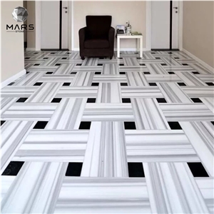 Zebra Vein Cheapest Marmara White Marble For Bathroom Wall